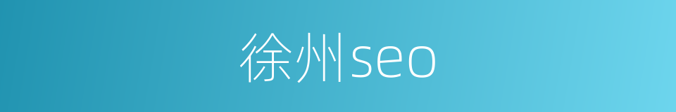 徐州seo的同义词