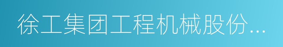 徐工集团工程机械股份有限公司科技分公司的同义词