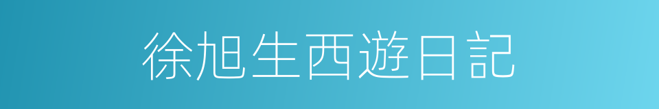 徐旭生西遊日記的同義詞