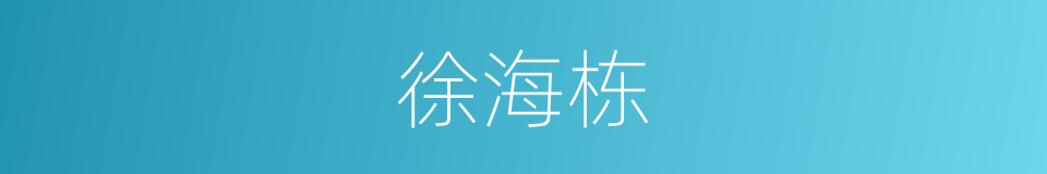 徐海栋的同义词