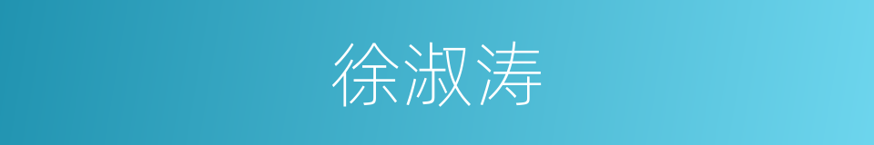 徐淑涛的同义词