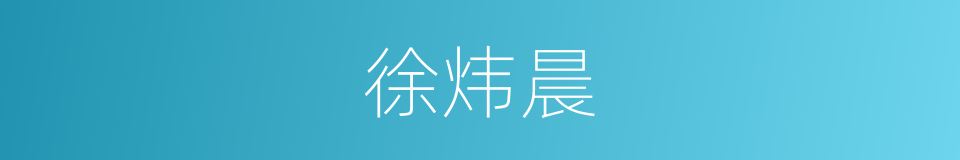徐炜晨的同义词