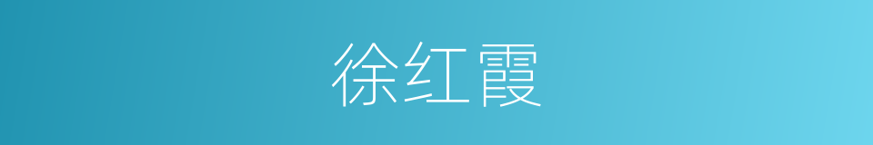 徐红霞的同义词