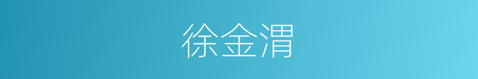 徐金渭的同义词