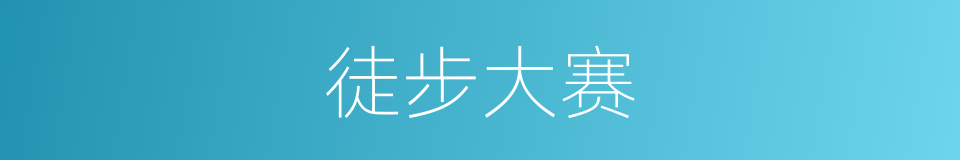 徒步大赛的同义词