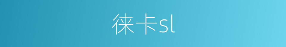 徕卡sl的同义词