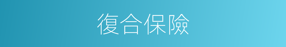 復合保險的同義詞