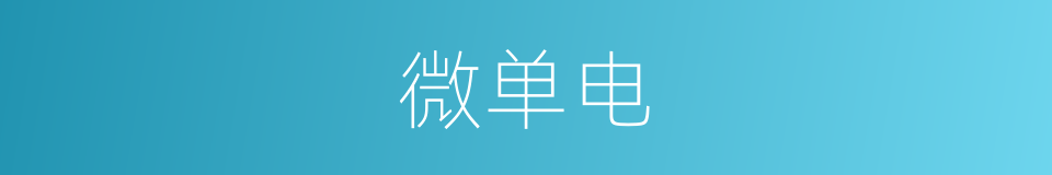 微单电的同义词