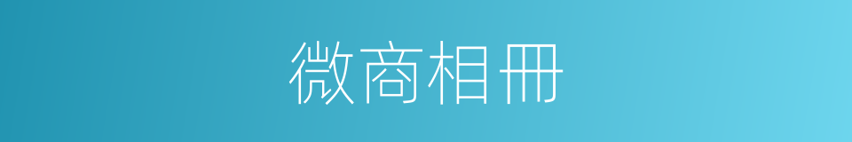 微商相冊的同義詞