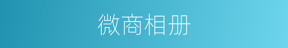 微商相册的同义词