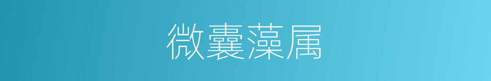 微囊藻属的同义词
