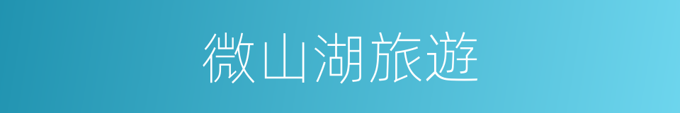 微山湖旅遊的同義詞