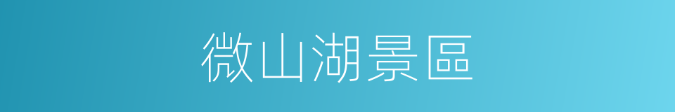 微山湖景區的同義詞
