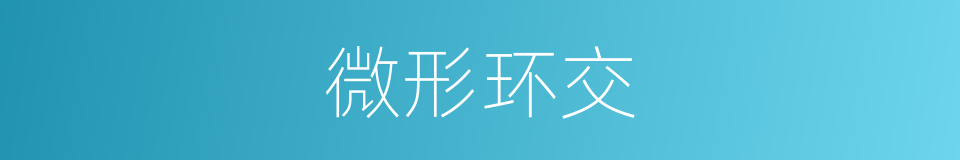 微形环交的同义词