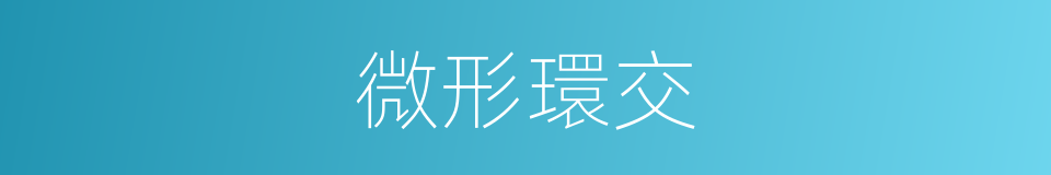 微形環交的同義詞