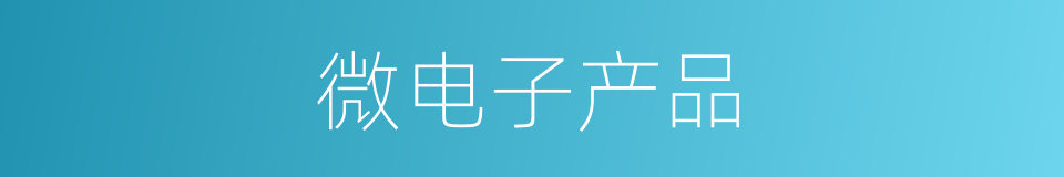 微电子产品的同义词