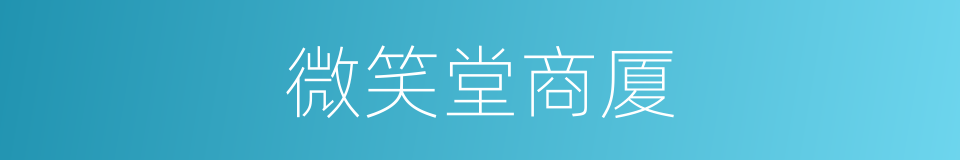 微笑堂商厦的同义词