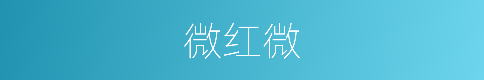 微红微的同义词