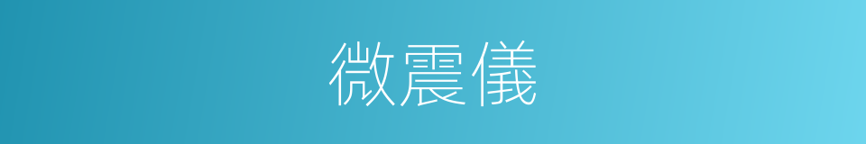 微震儀的同義詞