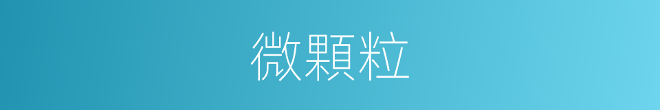 微顆粒的同義詞