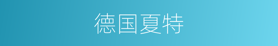 德国夏特的同义词