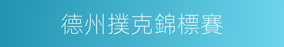 德州撲克錦標賽的同義詞