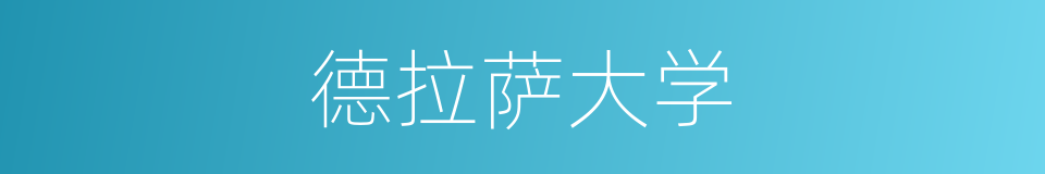 德拉萨大学的同义词