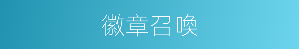 徽章召喚的同義詞