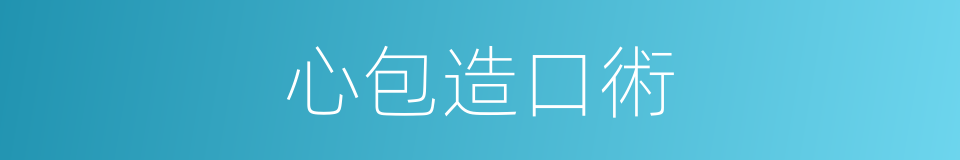 心包造口術的同義詞