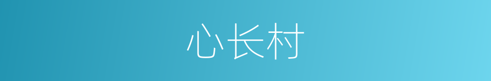心长村的同义词