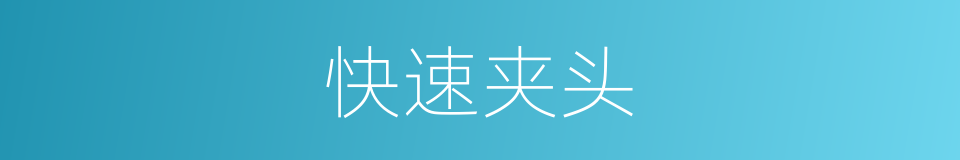 快速夹头的同义词