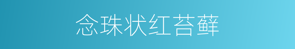 念珠状红苔藓的同义词