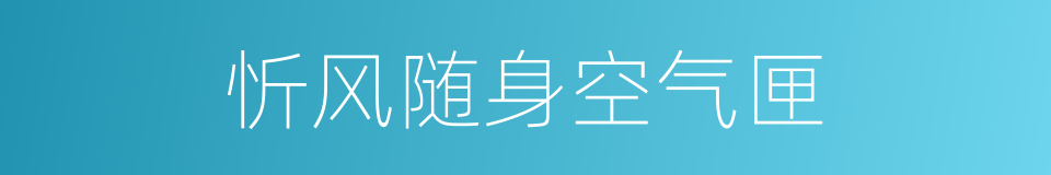 忻风随身空气匣的同义词