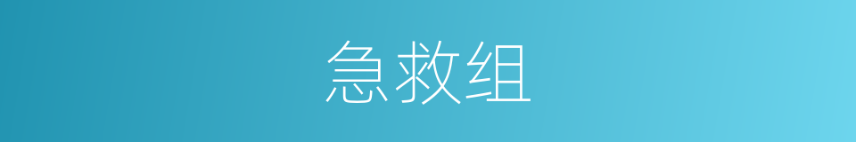 急救组的同义词