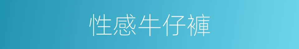 性感牛仔褲的同義詞