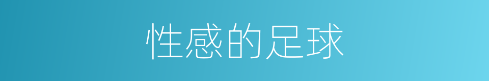 性感的足球的同义词