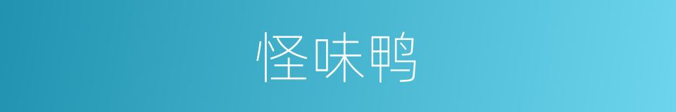 怪味鸭的同义词