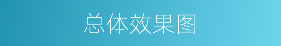 总体效果图的同义词