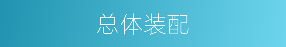 总体装配的同义词