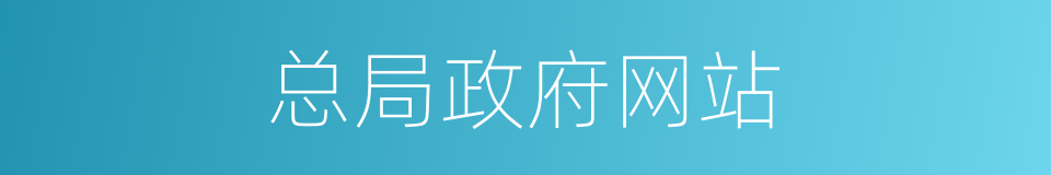 总局政府网站的同义词
