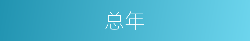 总年的同义词