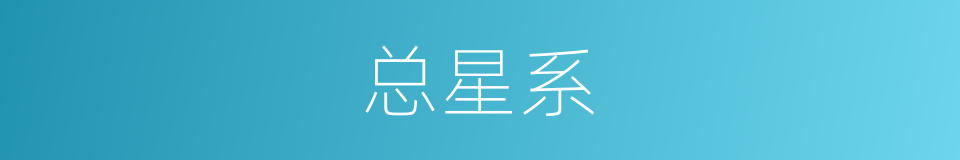 总星系的意思