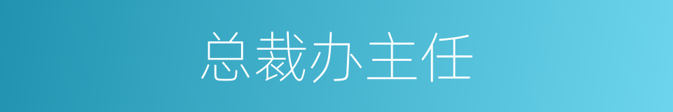 总裁办主任的同义词