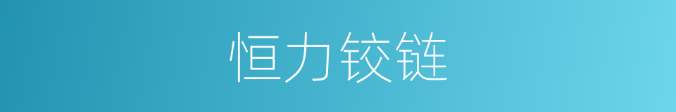 恒力铰链的同义词