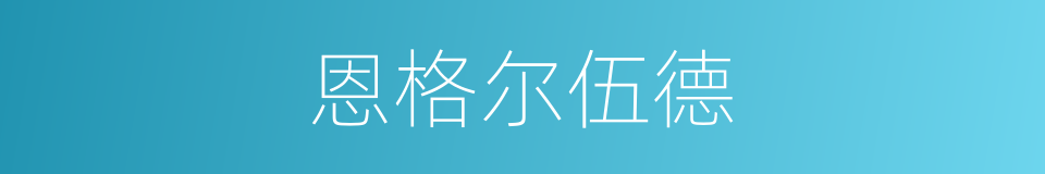 恩格尔伍德的同义词