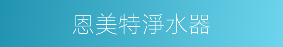 恩美特淨水器的同義詞
