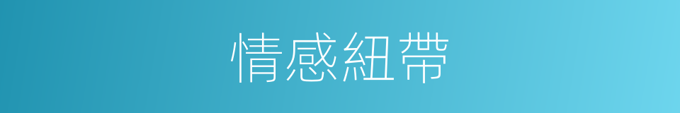 情感紐帶的同義詞