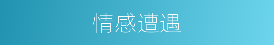 情感遭遇的同义词