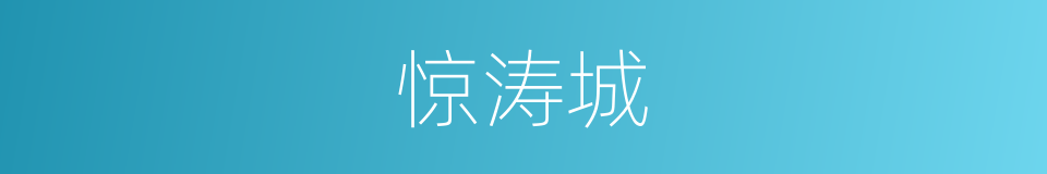 惊涛城的同义词