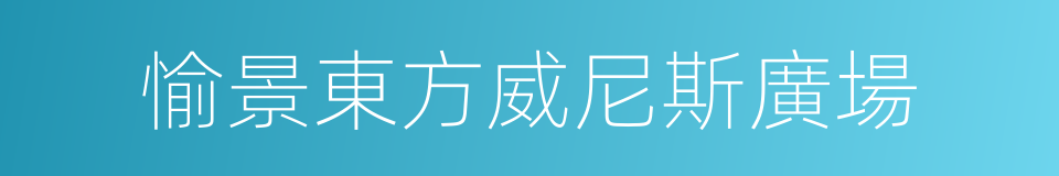 愉景東方威尼斯廣場的同義詞